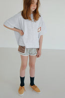 NEW Tambere Nova Kid's Short Sleeve Terry Tee Heather Grey Melange | BIEN BIEN bienbieinshop.com