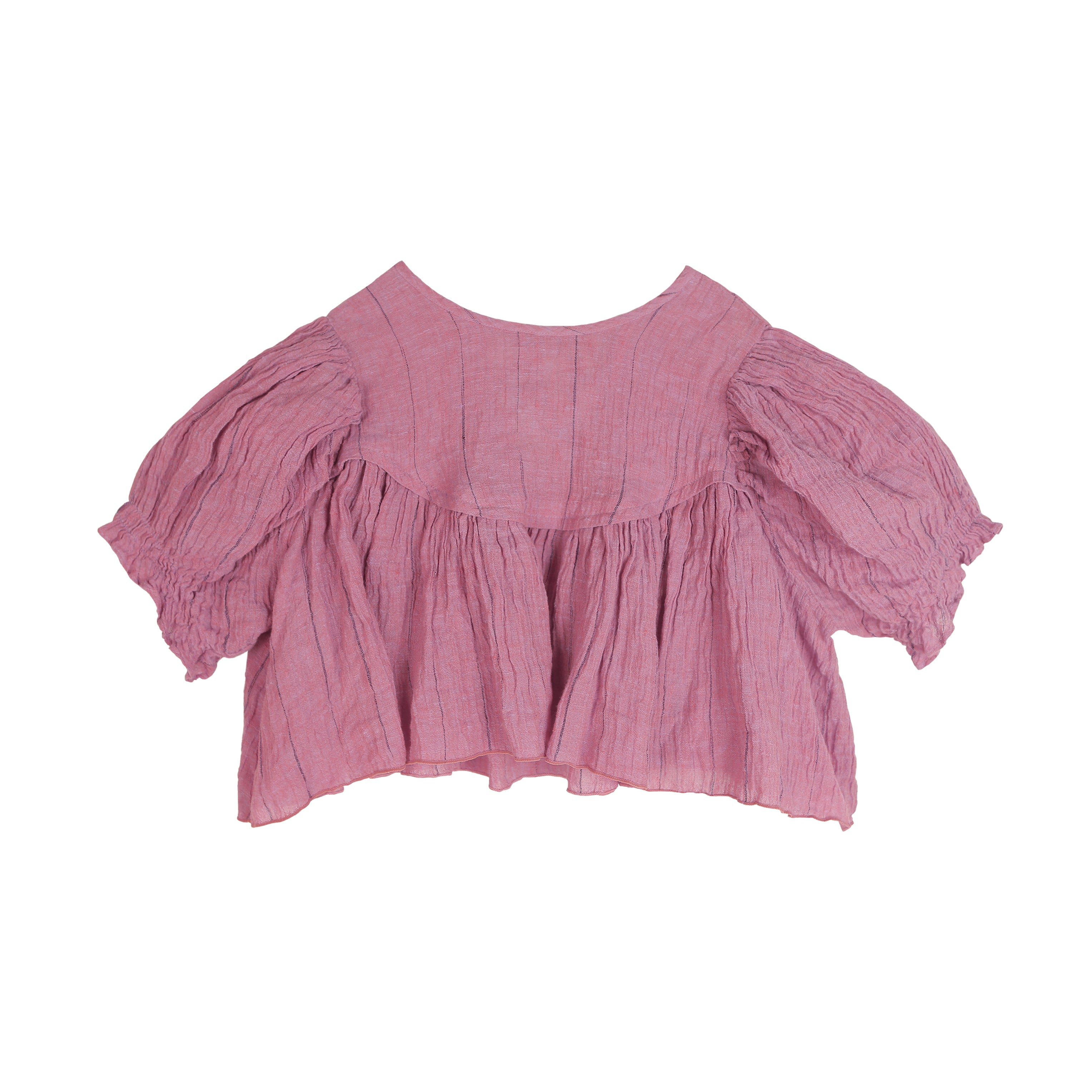 NEW Tambere Agnes Kid's Linen Blouse Pink | BIEN BIEN bienbienshop.com