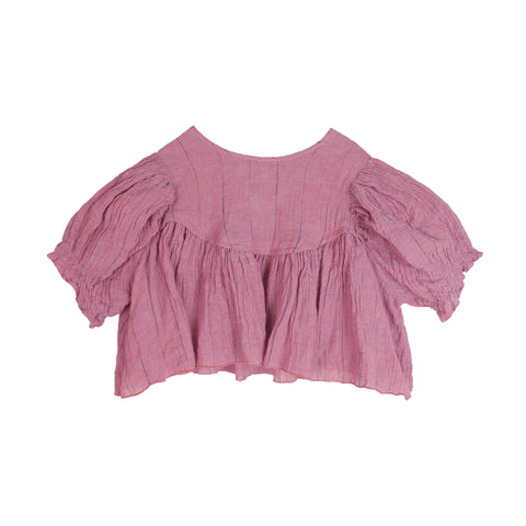NEW Tambere Agnes Kid's Linen Blouse Pink | BIEN BIEN bienbienshop.com