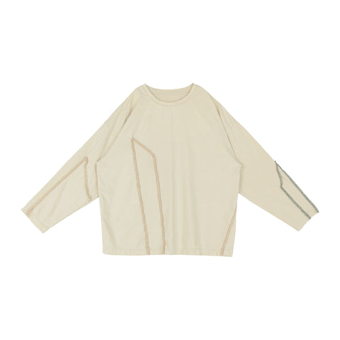 NEW Tambere Greta Kid's Long Sleeve Patch Tee Beige | BIEN BIEN bienbienshop.com