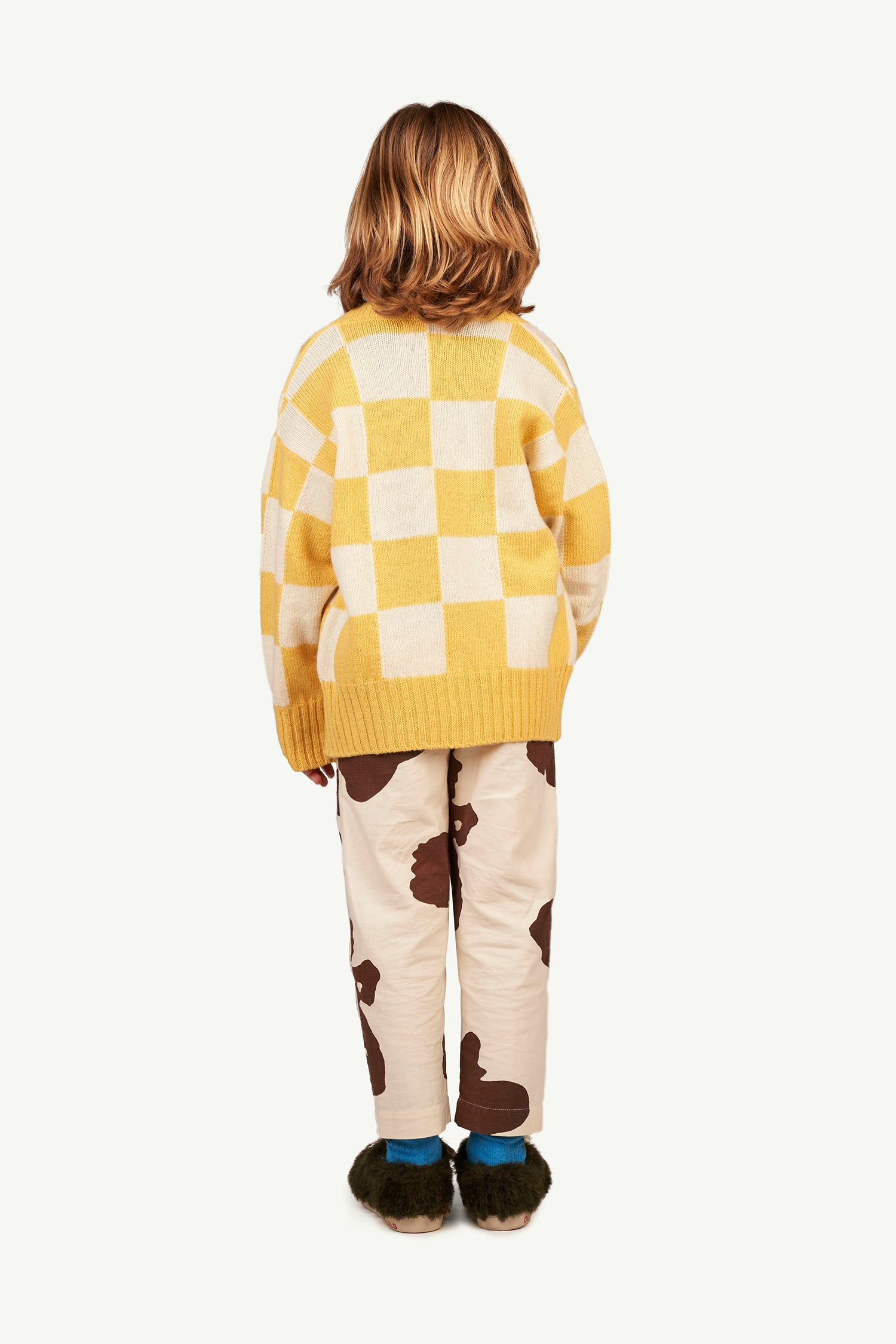 NEW The Animals Observatory Camel Kid's Chino Trouser White Cow