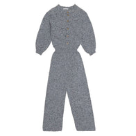 The New Society Maia Knit Kid's Jumpsuit Grey Melange Wool | BIEN BIEN www.bienbienshop.com