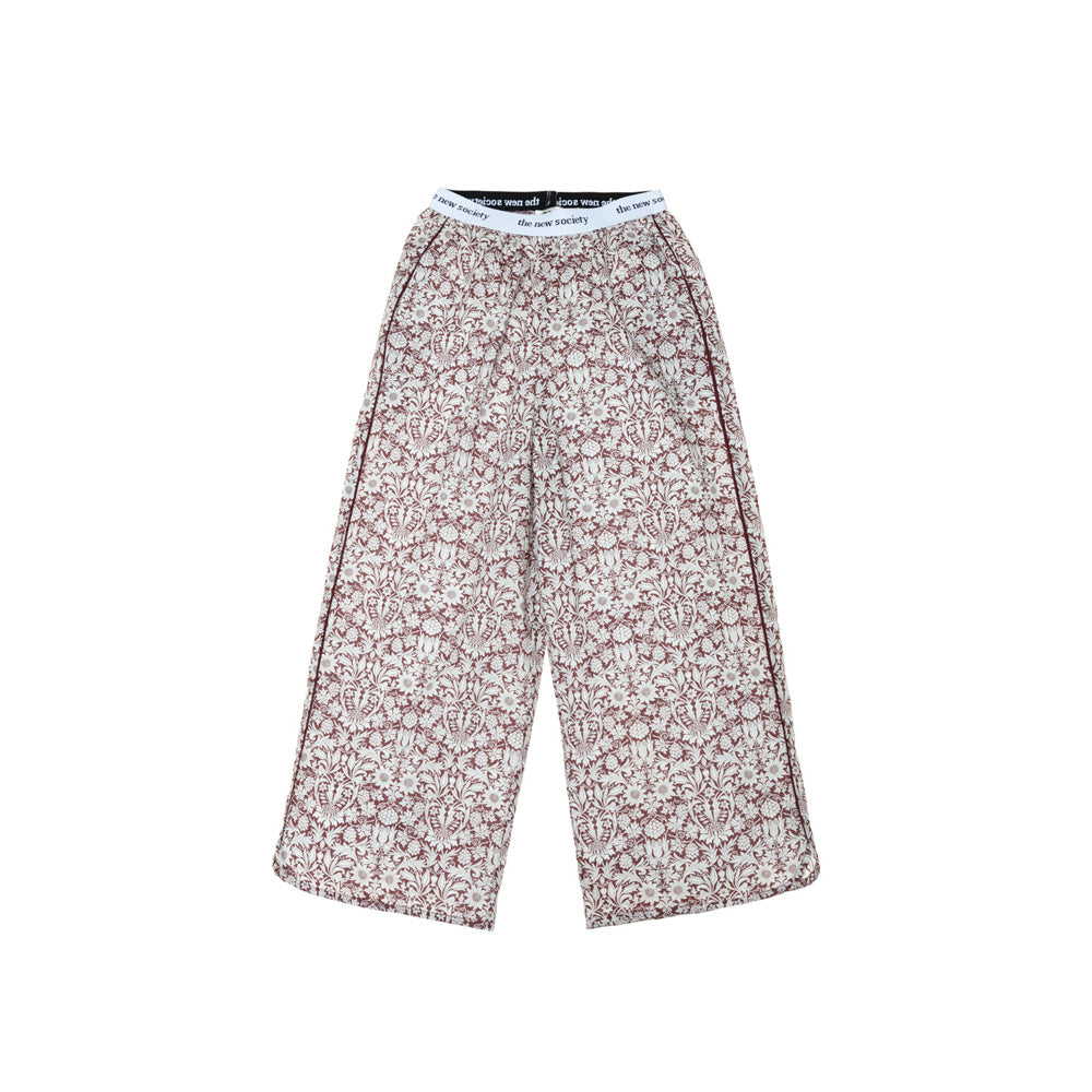 The New Society Eduard Kid's Cotton Wide Leg Pajama Pants Plum Liberty | BIEN BIEN www.bienbienshop.com