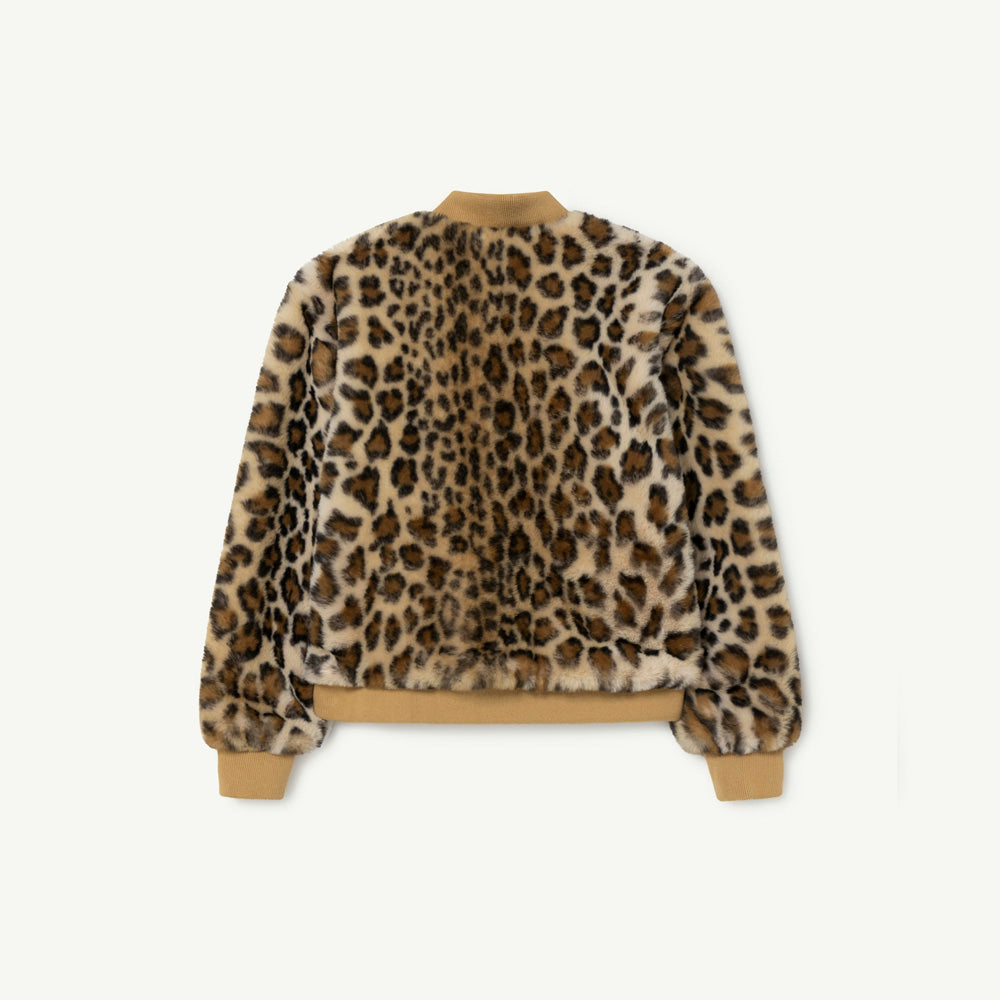 The Animals Observatory Lion Kid's Jacket Brown Animal Print Leopard Cheetah Faux Fur | BIEN BIEN bienbienshop.com