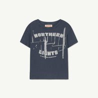 The Animals Observatory Rooster Kid's Tee Deep Navy Blue Northern Lights | BIEN BIEN bienbienshop.com