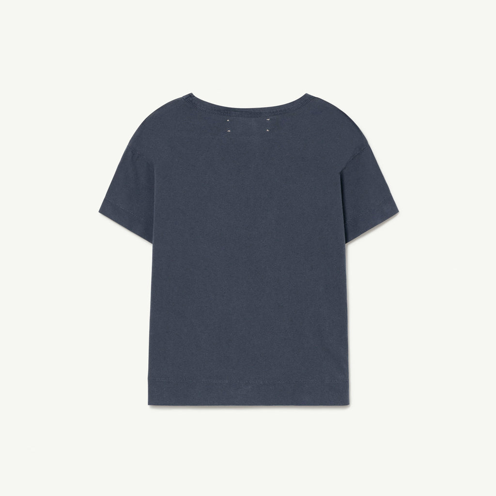 The Animals Observatory Rooster Kid's Tee Deep Navy Blue Northern Lights | BIEN BIEN bienbienshop.com