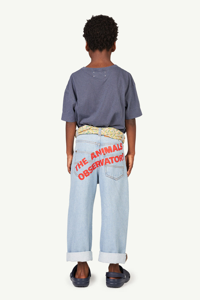 The Animals Observatory Rooster Kid's Tee Deep Navy Blue Northern Lights | BIEN BIEN bienbienshop.com