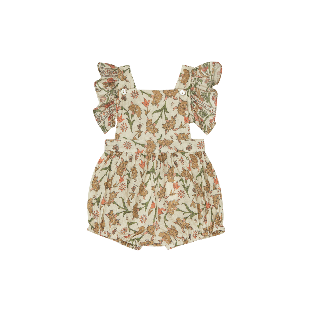 The New Society Indiana Print Baby Crossback Ruffle Romper Floral | BIEN BIEN bienbienshop.com