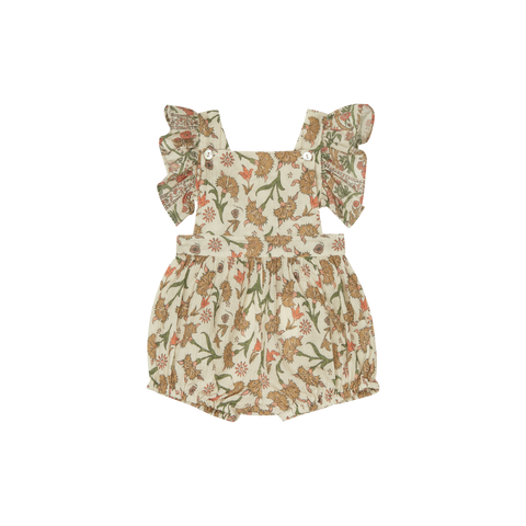 The New Society Indiana Print Baby Crossback Ruffle Romper Floral | BIEN BIEN bienbienshop.com