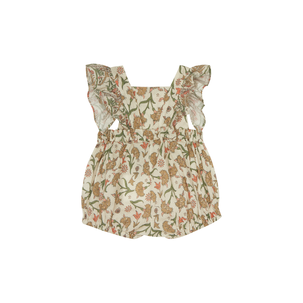 The New Society Indiana Print Baby Crossback Ruffle Romper Floral | BIEN BIEN bienbienshop.com