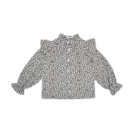 NEW The New Society Gannin Kid Long Sleeve Blouse Black/White Leopard | BIEN BIEN bienbienshop.com