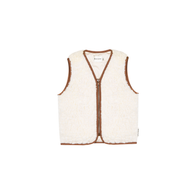 NEW The New Society Wool Kid's Teddy Waistcoat Vest Natural Ivory