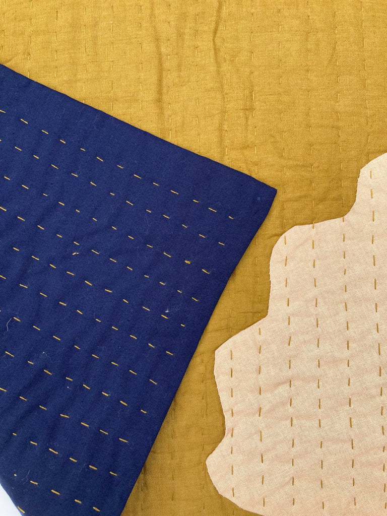 Vanessa Chow Ocean Pacific West Two Shells Quilt Golden | BIEN BIEN