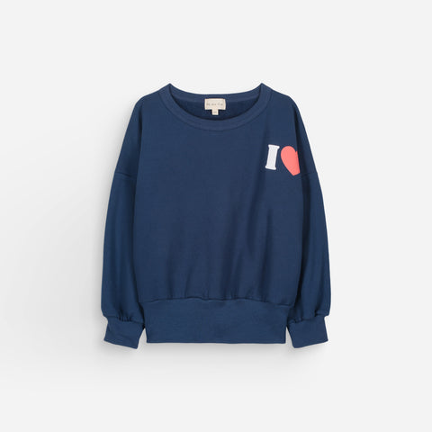 NEW We Are Kids Tony Kids Fleece Bonjour Sweatshirt Midnight Navy Blue | BIEN BIEN bienbienshop.com