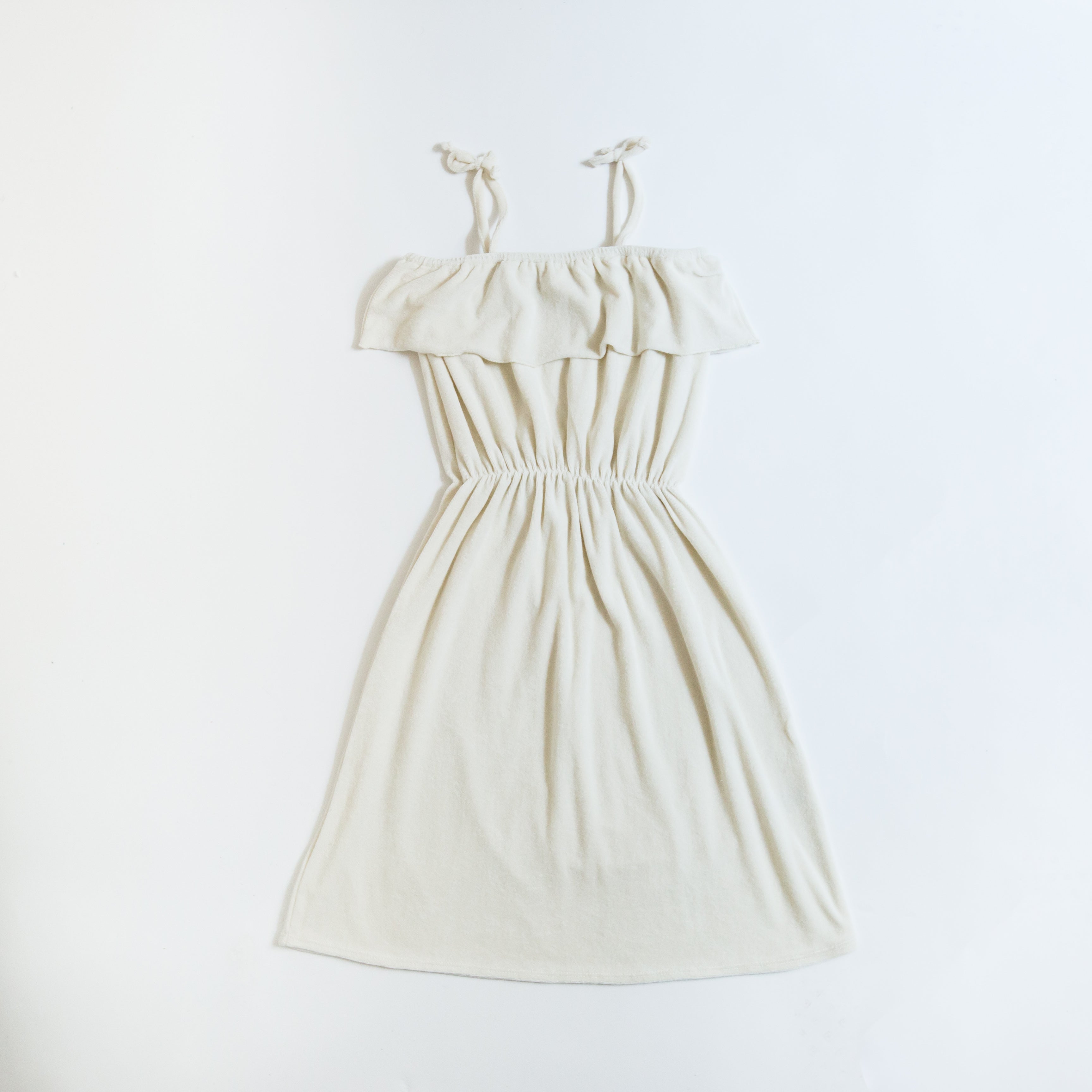 We Are Kids Raphaelle Baby/Kid's Sundress Milk White Terry | BIEN BIEN www.bienbienshop.com