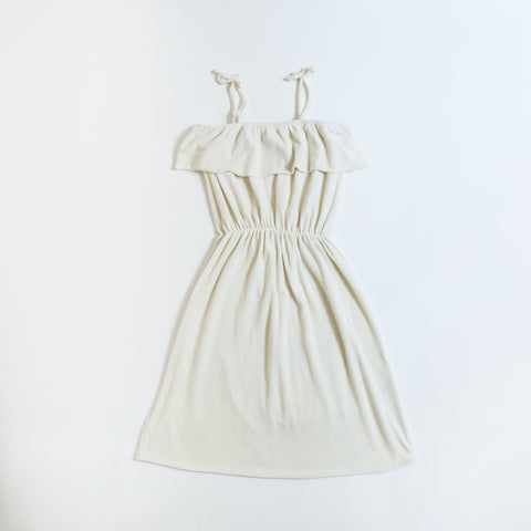 We Are Kids Raphaelle Baby/Kid's Sundress Milk White Terry | BIEN BIEN www.bienbienshop.com