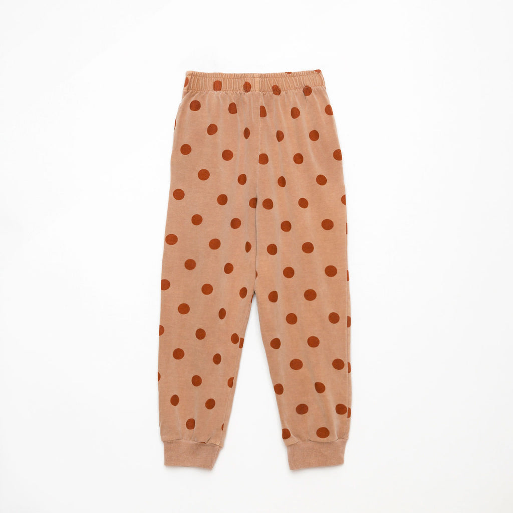 New Weekend House Kids Dots Jogger Lounge Pant Camel Red | BIEN BIEN bienbienshop.com