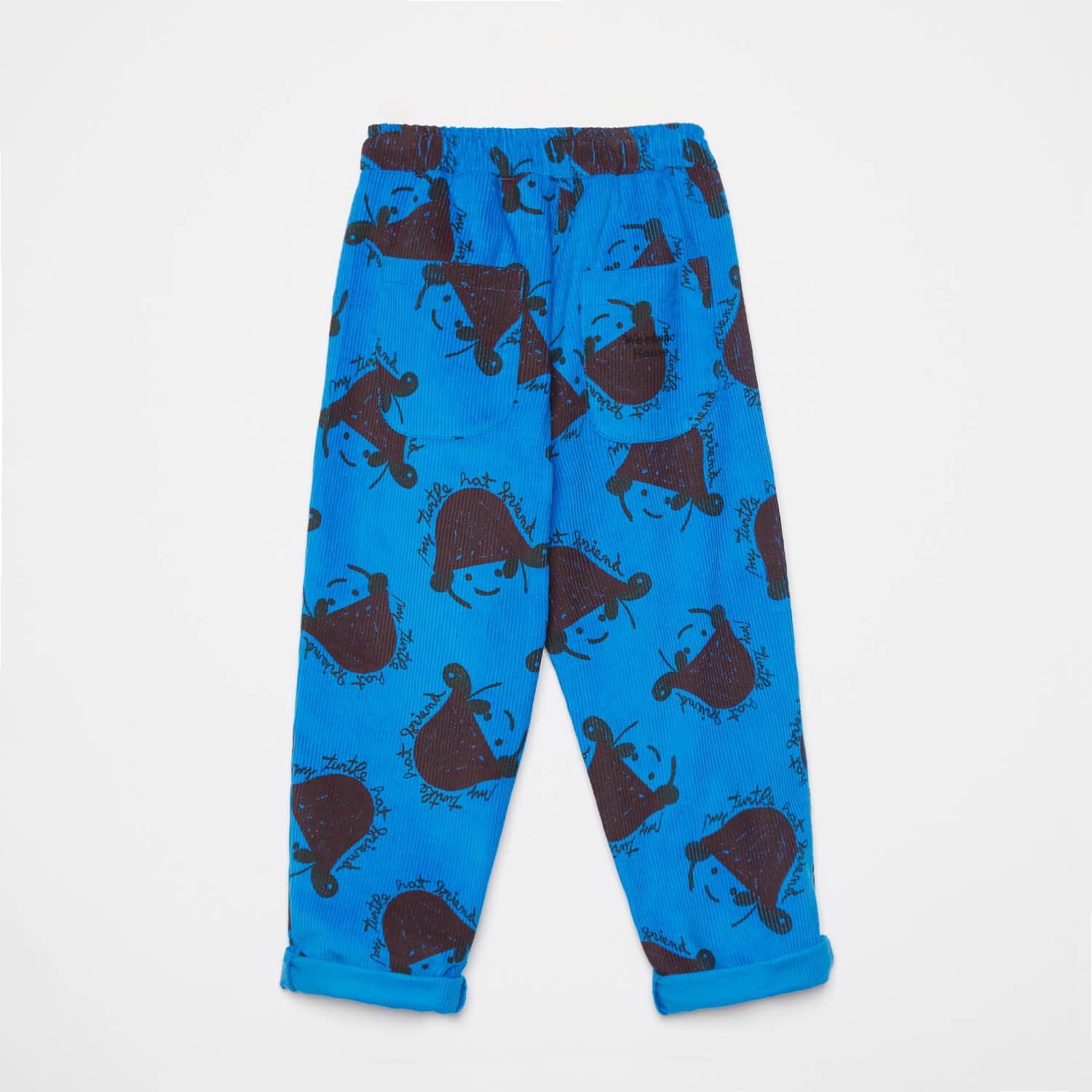 Weekend House Kids Turtle Printed Corduroy Pants Royal Blue | BIEN BIEN bienbienshop.com