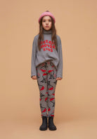 Weekend House Kids Lep Lep Octopus Cotton Leggings Grey | BIEN BIEN bienbienshop.com