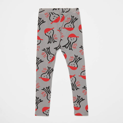 Weekend House Kids Lep Lep Octopus Cotton Leggings Grey | BIEN BIEN bienbienshop.com