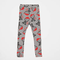 Weekend House Kids Lep Lep Octopus Cotton Leggings Grey | BIEN BIEN bienbienshop.com
