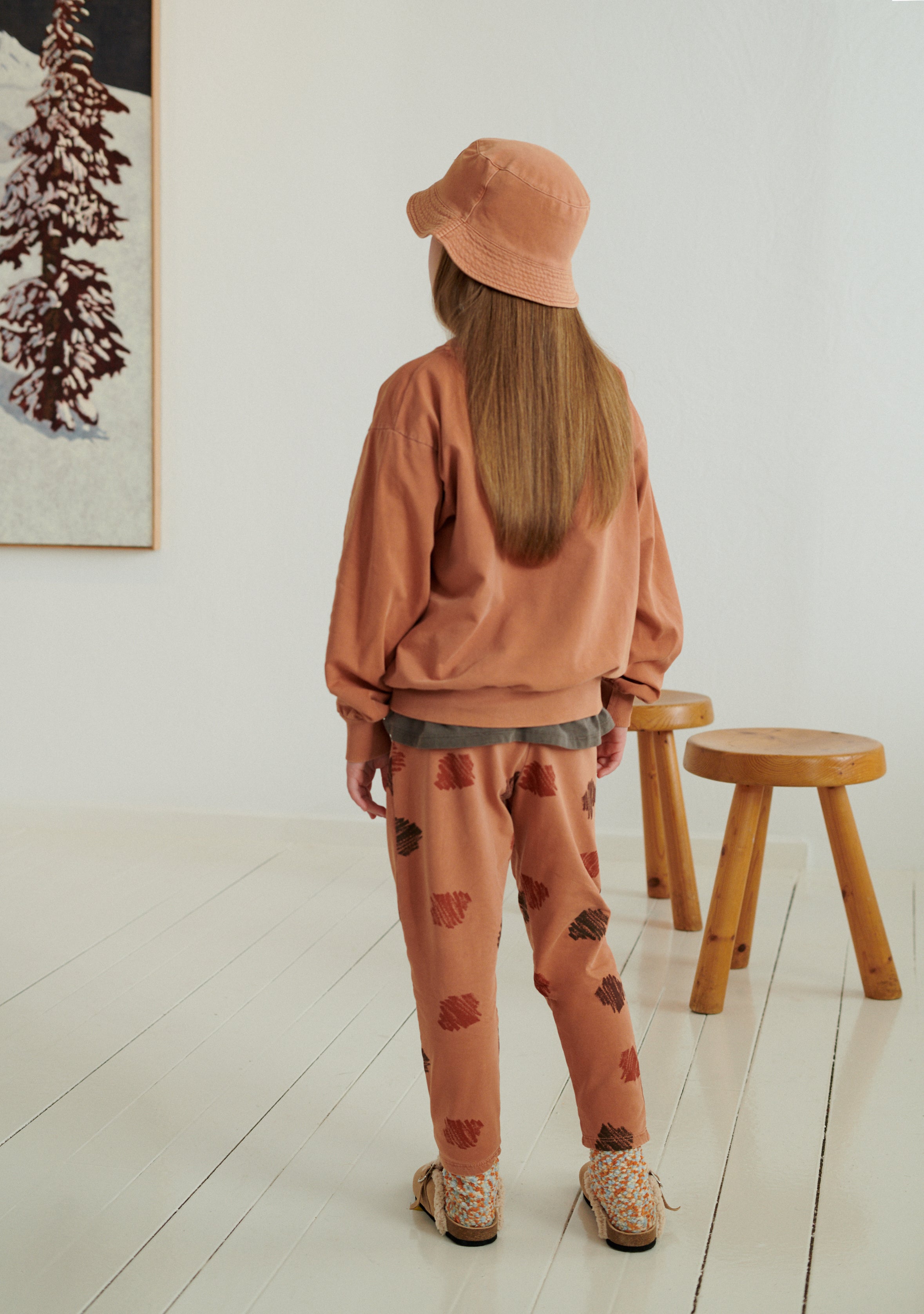NEW Weekend House Kids Peggy Kid's Sweatshirt Brick Organic Cotton | BIEN BIEN bienbienshop.com