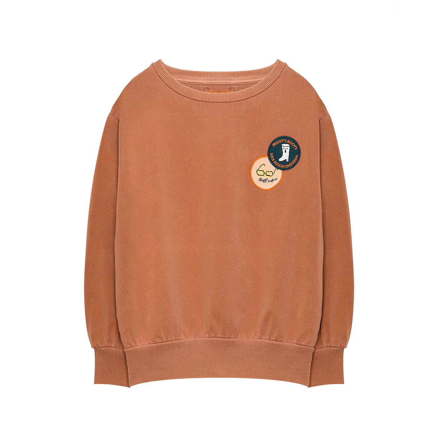 NEW Weekend House Kids Peggy Kid's Sweatshirt Brick Organic Cotton | BIEN BIEN bienbienshop.com