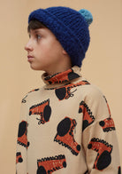 Weekend House Kids Dog Boot Printed Turtleneck Sand | BIEN BIEN bienbienshop.com