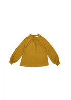 Caramel Beetle Kid's Jersey Blouse in Ochre | BIEN BIEN