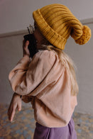 NEW We Are Kids Philo Kid's Velour Top Balloon Sleeves Rose Tendre | BIEN BIEN bienbienshop.com