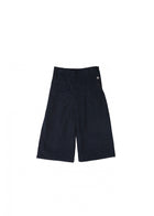 Caramel Tortoise Kid's Babycord Culottes in Navy Dot | BIEN BIEN
