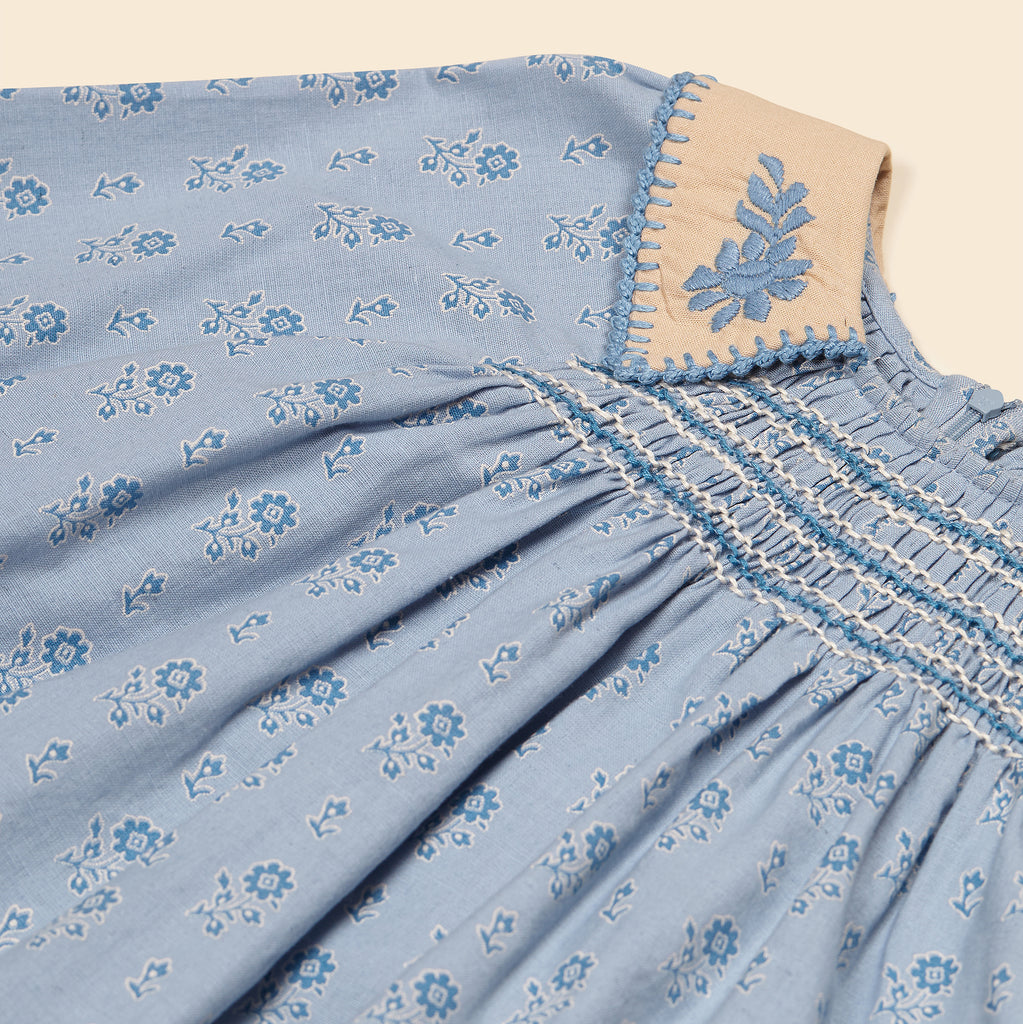トップス Apolina Hazel Blouse Folk Floral Blue Apolina Hazel Blouse Folk Floral Blue