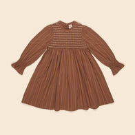 Apolina Jayne Dress Winter Stripe Hazel | BIEN BIEN