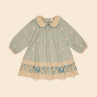 Apolina Merle Embroidered Dress Eau de Nil | BIEN BIEN