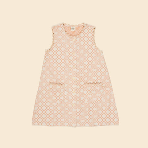 Apolina Elin Shift Pinafore Rosepool Jacquard | BIEN BIEN