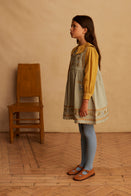 Apolina Carlotta Embroidered Blouse Goldenrod Linen | BIEN BIEN