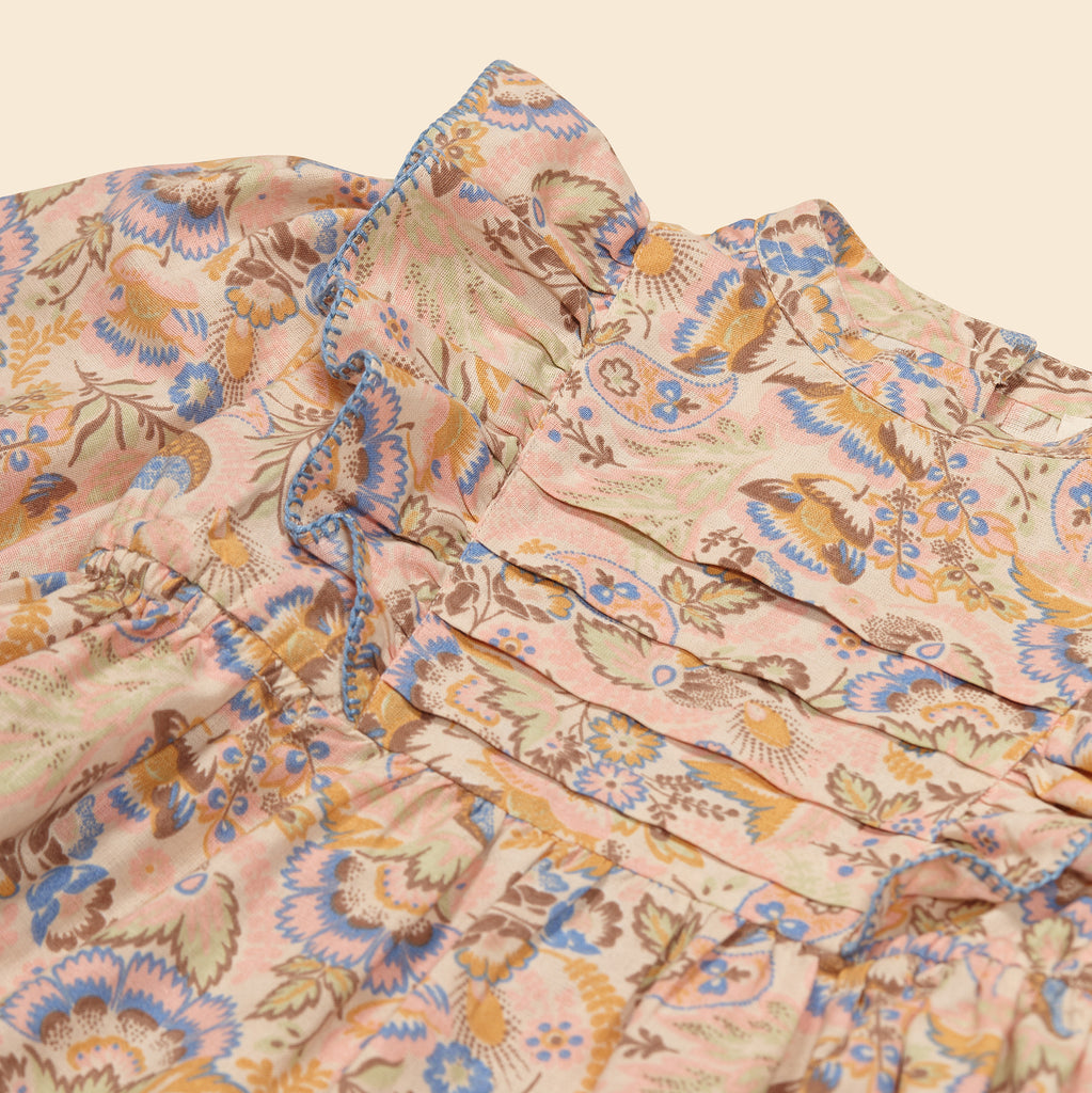 【絶品】 Apolina BIEN BIEN | Cream Floral Woodland Top Tunic Dolores その他