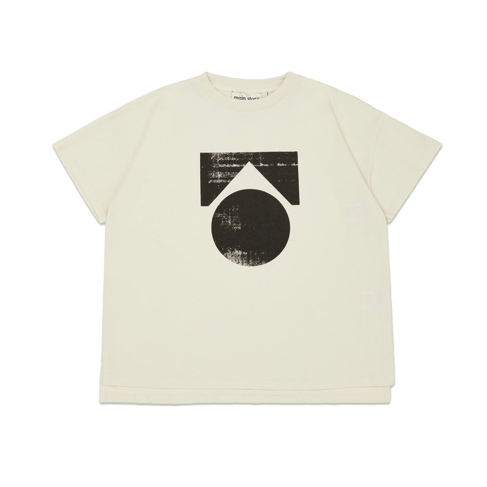 Main Story UK Kid's Oversized Tee Lily White | Organic Cotton | BIEN BIEN