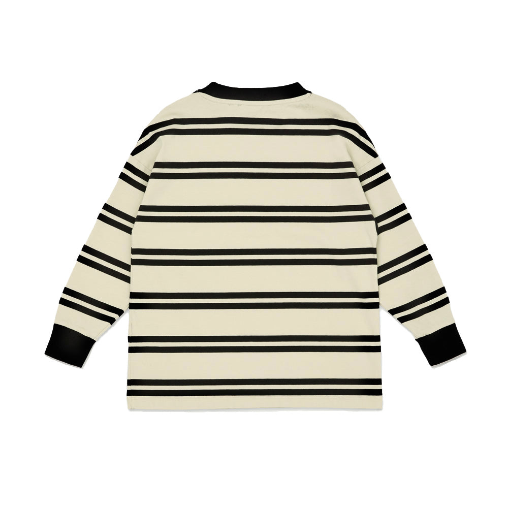 Main Story UK Kid's Band T-shirt Angora Stripe | Organic Cotton | BIEN BIEN