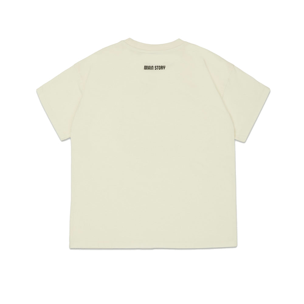 Main Story UK Kid's Oversized T-Shirt White | Organic Cotton | BIEN BIEN