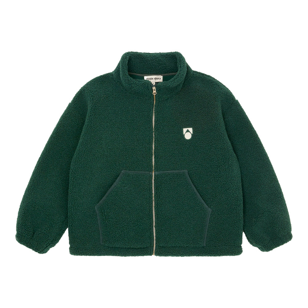 Main Story UK Kid's Fleece Jacket Bottle Green | BIEN BIEN