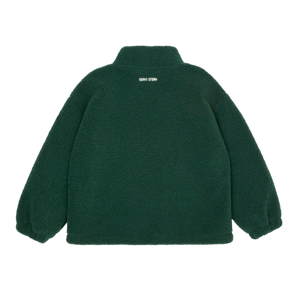 Main Story UK Kid's Fleece Jacket Bottle Green | BIEN BIEN