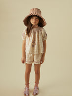 Apolina Cece Kid's Set Top with Shorts Corwen Calico Milk | BIEN BIEN bienbienshop.com