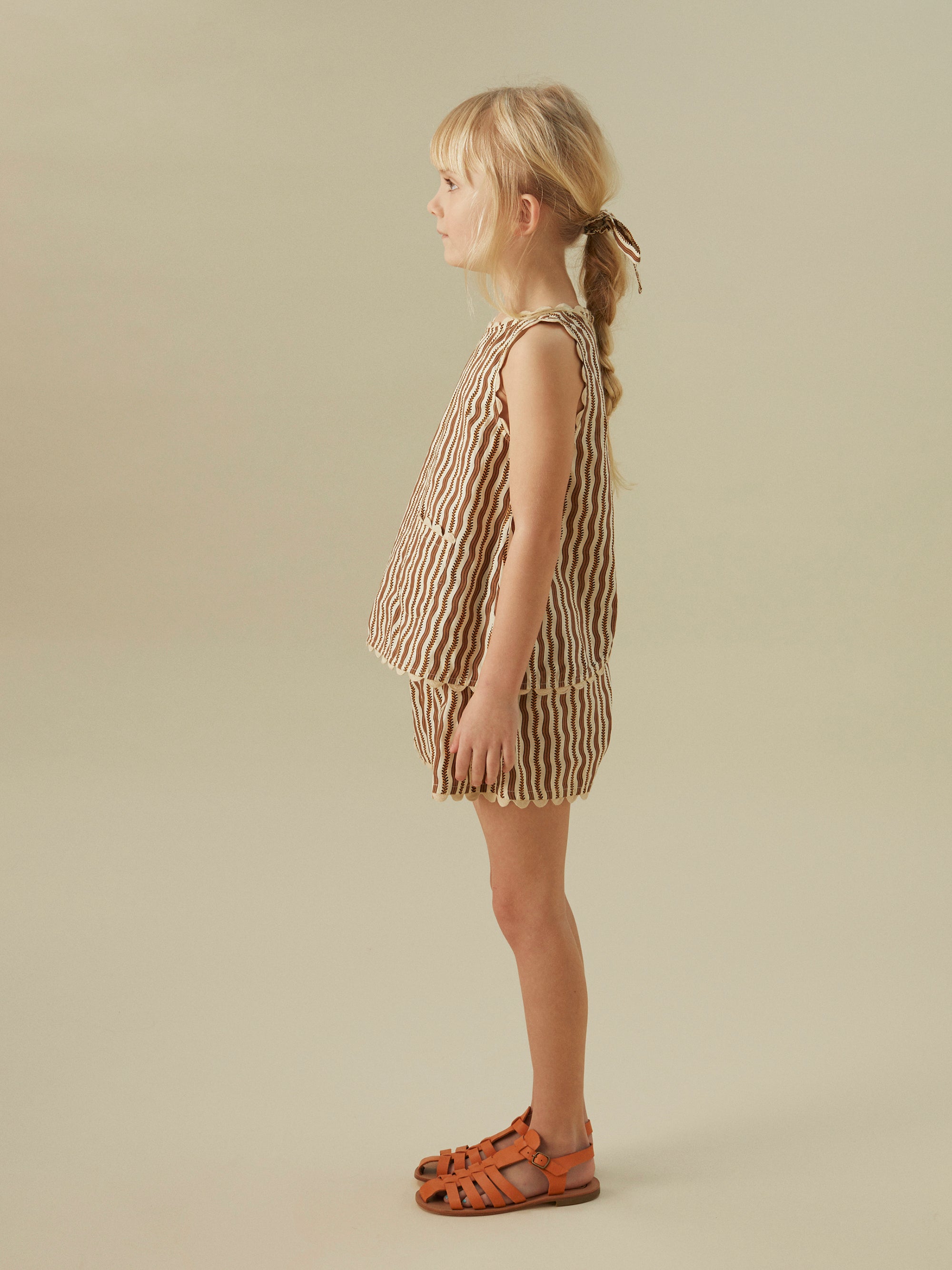 Apolina Juni Kid's Set Top & Shorts Poppit Stripe | BIEN BIEN bienbienshop.com