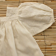 Bonjour Kid's New Blouse Short Sleeve Top Natural Seersucker | BIEN BIEN