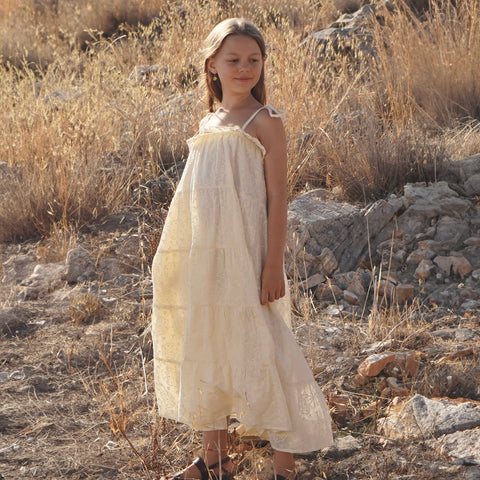 NEW House of Paloma Sonnet Kid's Dress Creme Broderie | BIEN BIEN bienbienshop.com