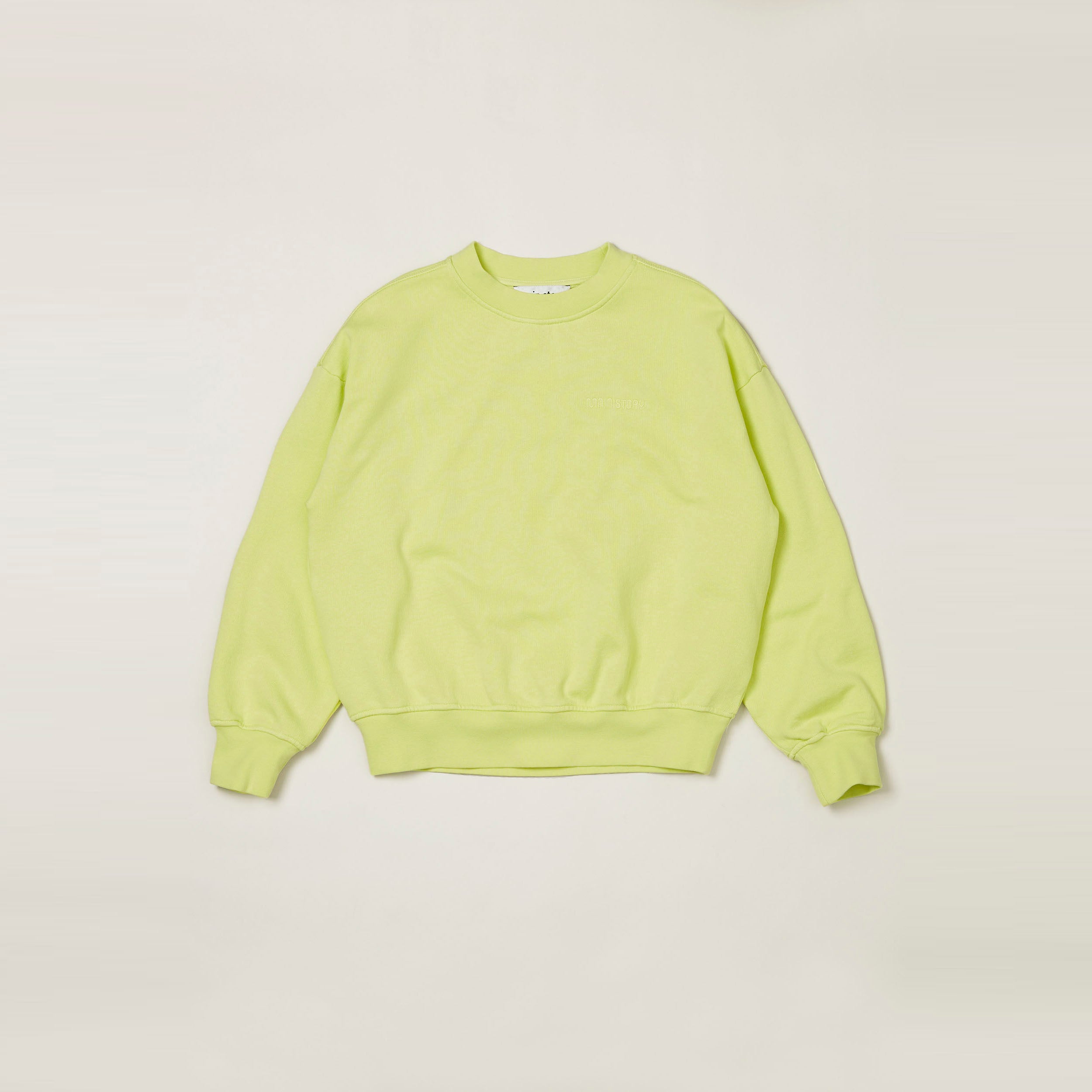 Main Story UK Kid's Bubble Sweatshirt Daiquiri Acid Yellow Fleece | BIEN BIEN bienbienshop.com