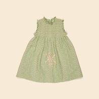 Apolina Mia Kid's Embroidered Smock Dress Wallflower | BIEN BIEN