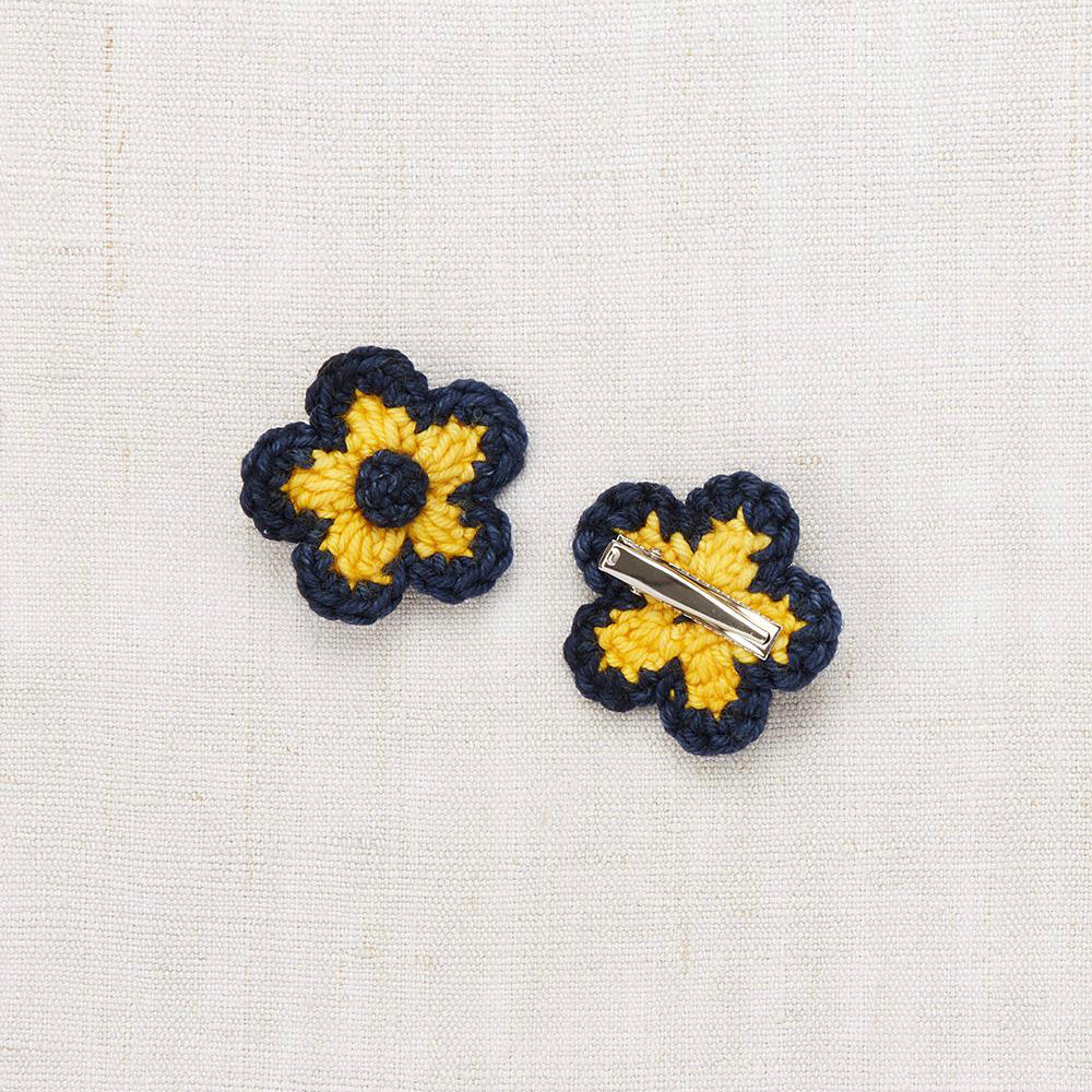 Misha & Puff Medium Flower Clip Set Ink | BIEN BIEN