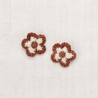 Misha & Puff Medium Flower Clip Set Chestnut | BIEN BIEN